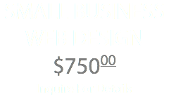 SMALL BUSINESS WEB DESIGN $75000 Inquire For Details