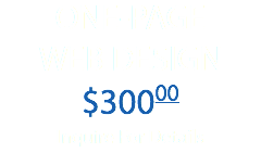 ONE-PAGE WEB DESIGN $30000 Inquire For Details